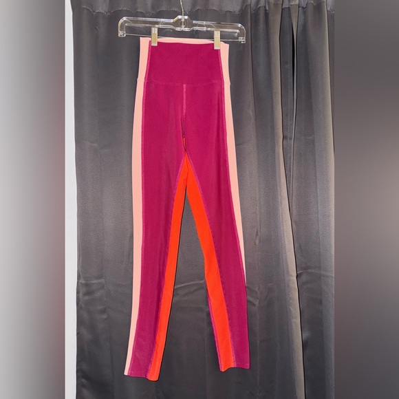 Beach Riot Color-Block Rib Leggings Merlot XS NWOT - Picture 3 of 5